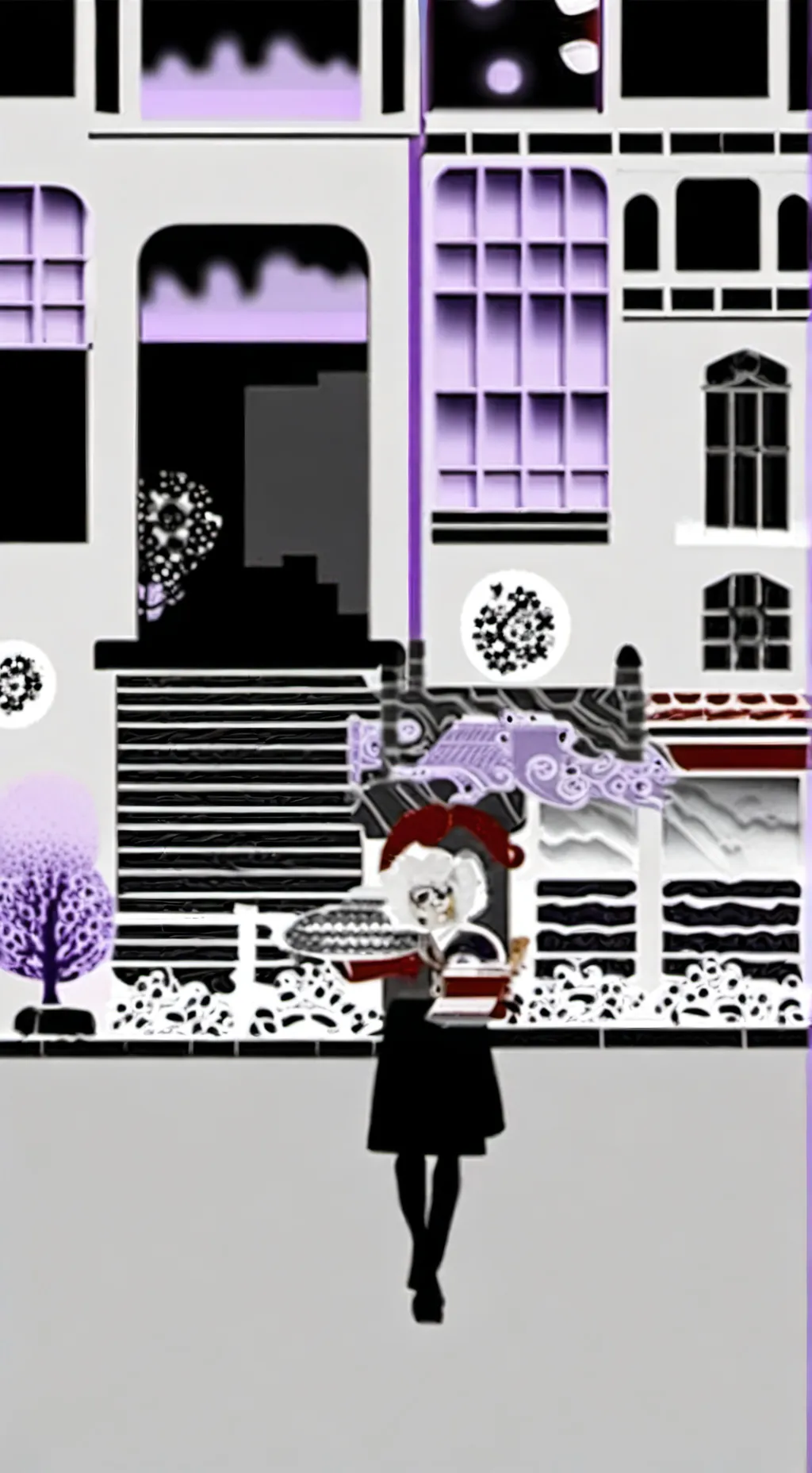 ai character: Shadow milk cookie background