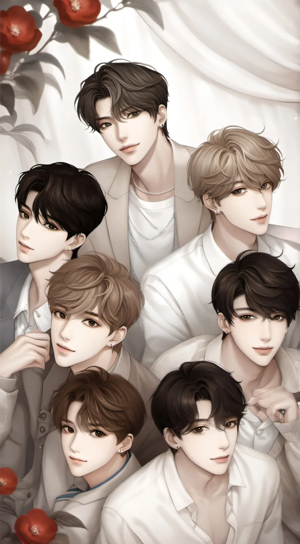ai character: Kpop Boy group! background