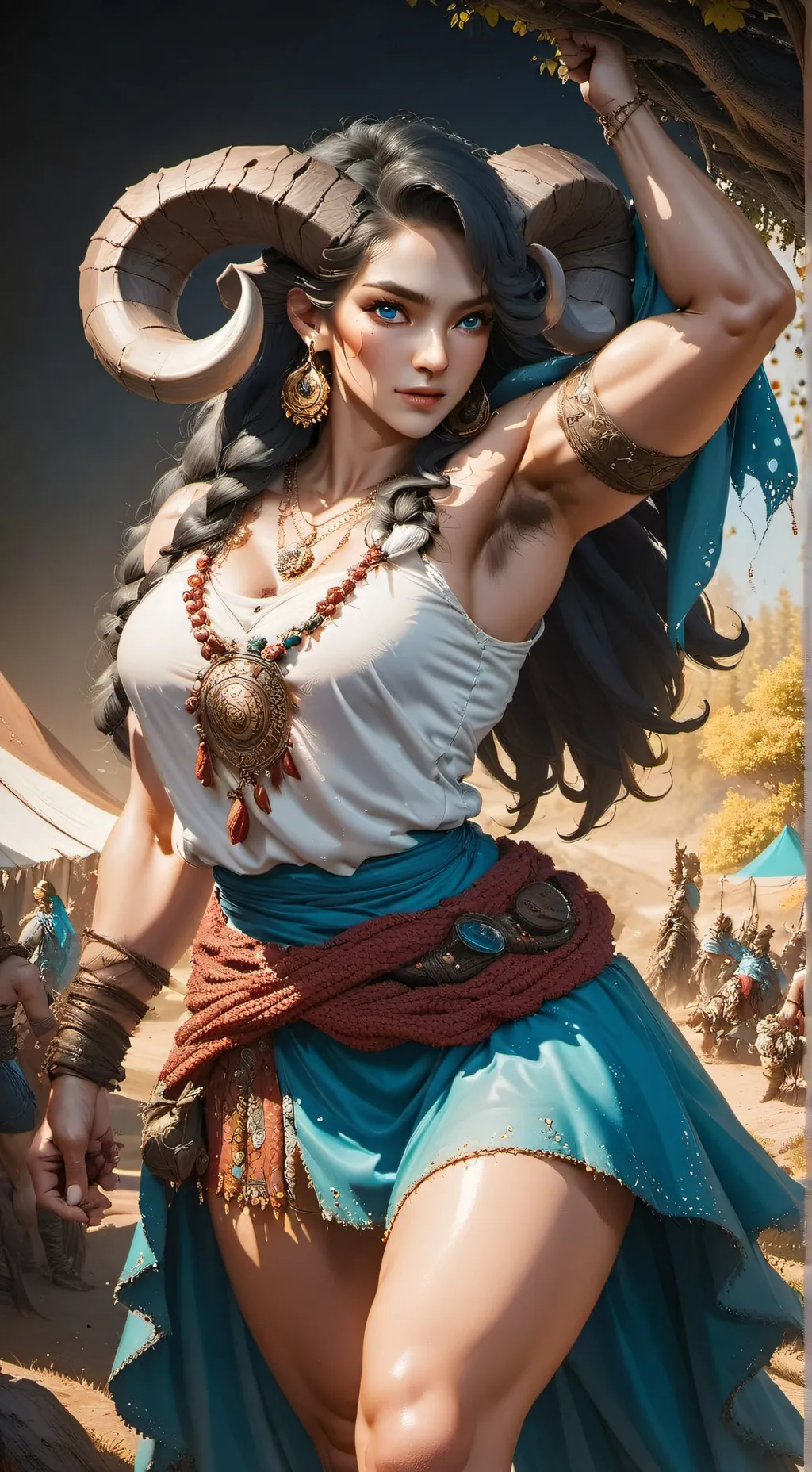 ai character: Sindel Stone background