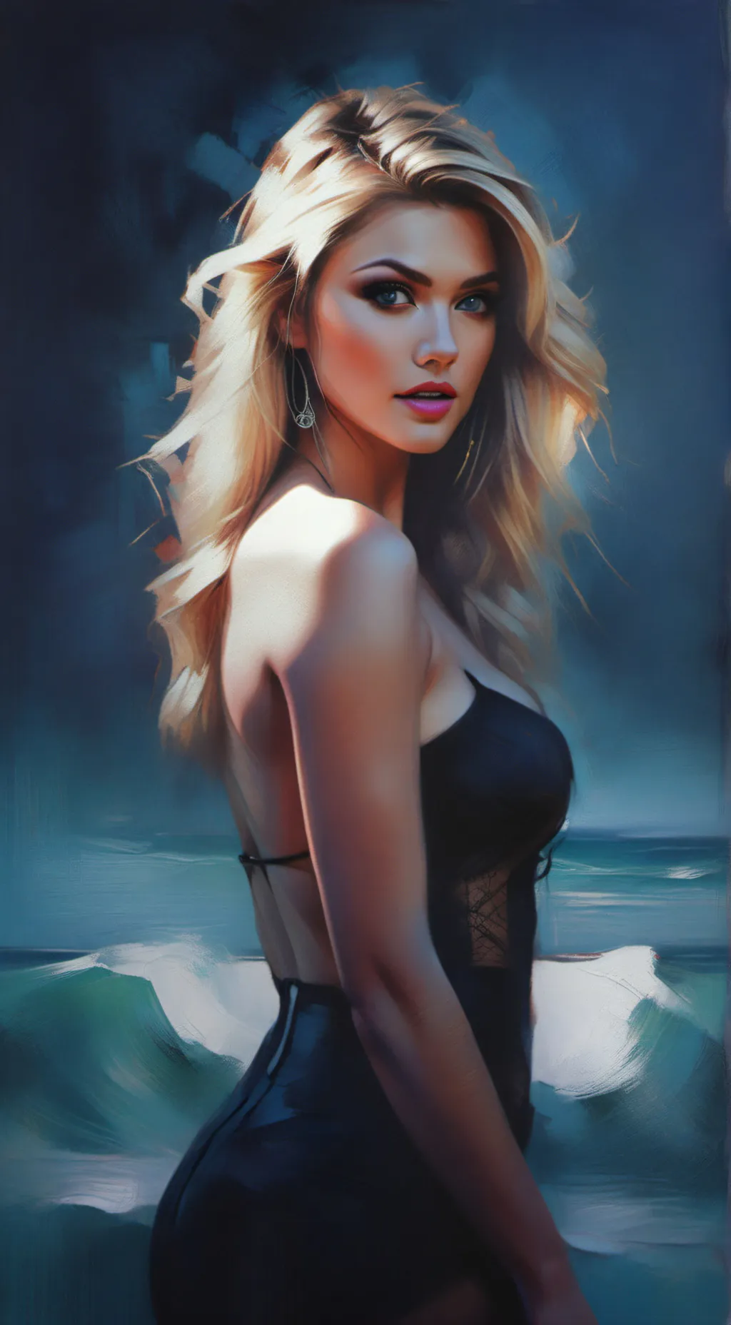 ai character: Aurora  background