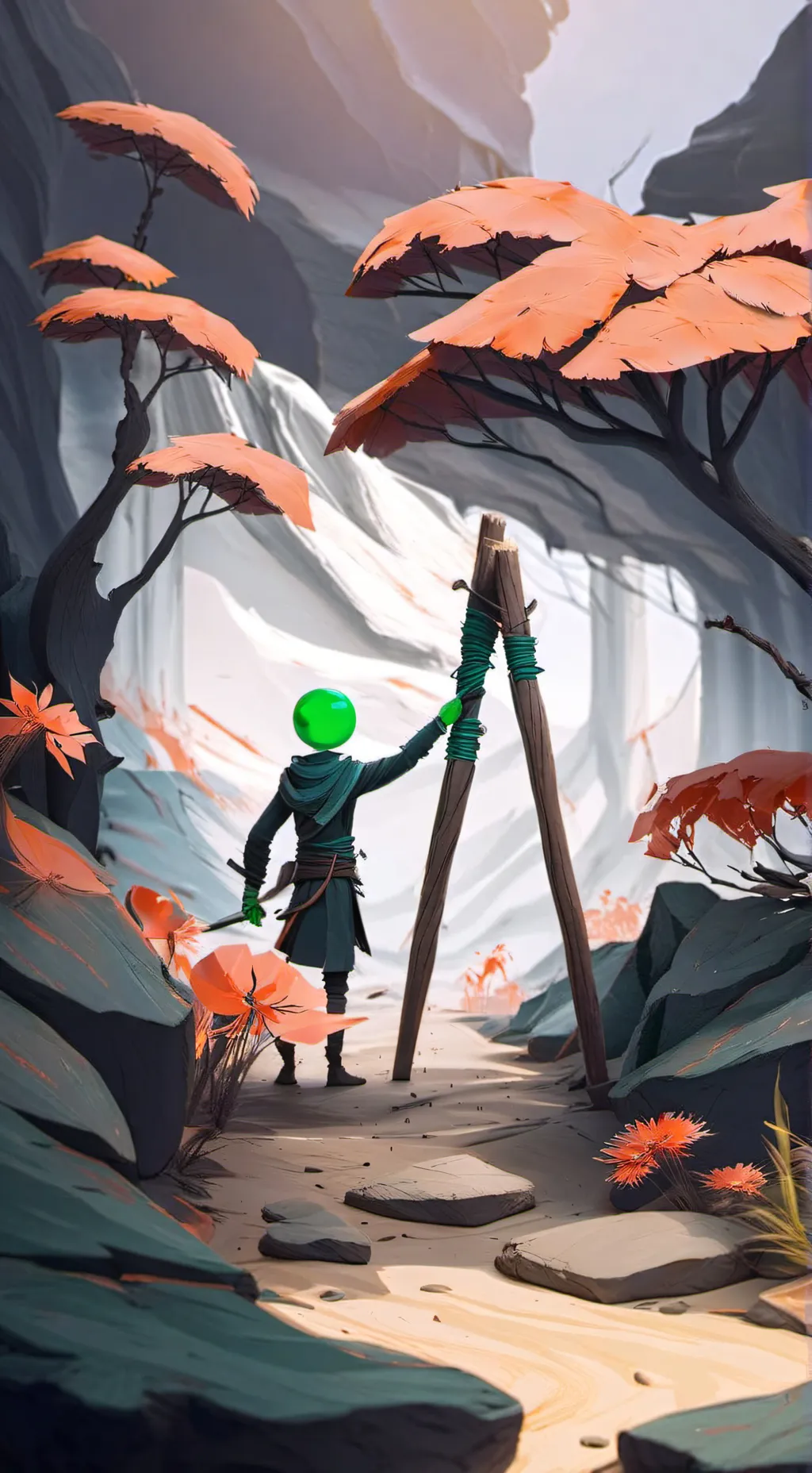 ai character: GreenInfluencerArc background