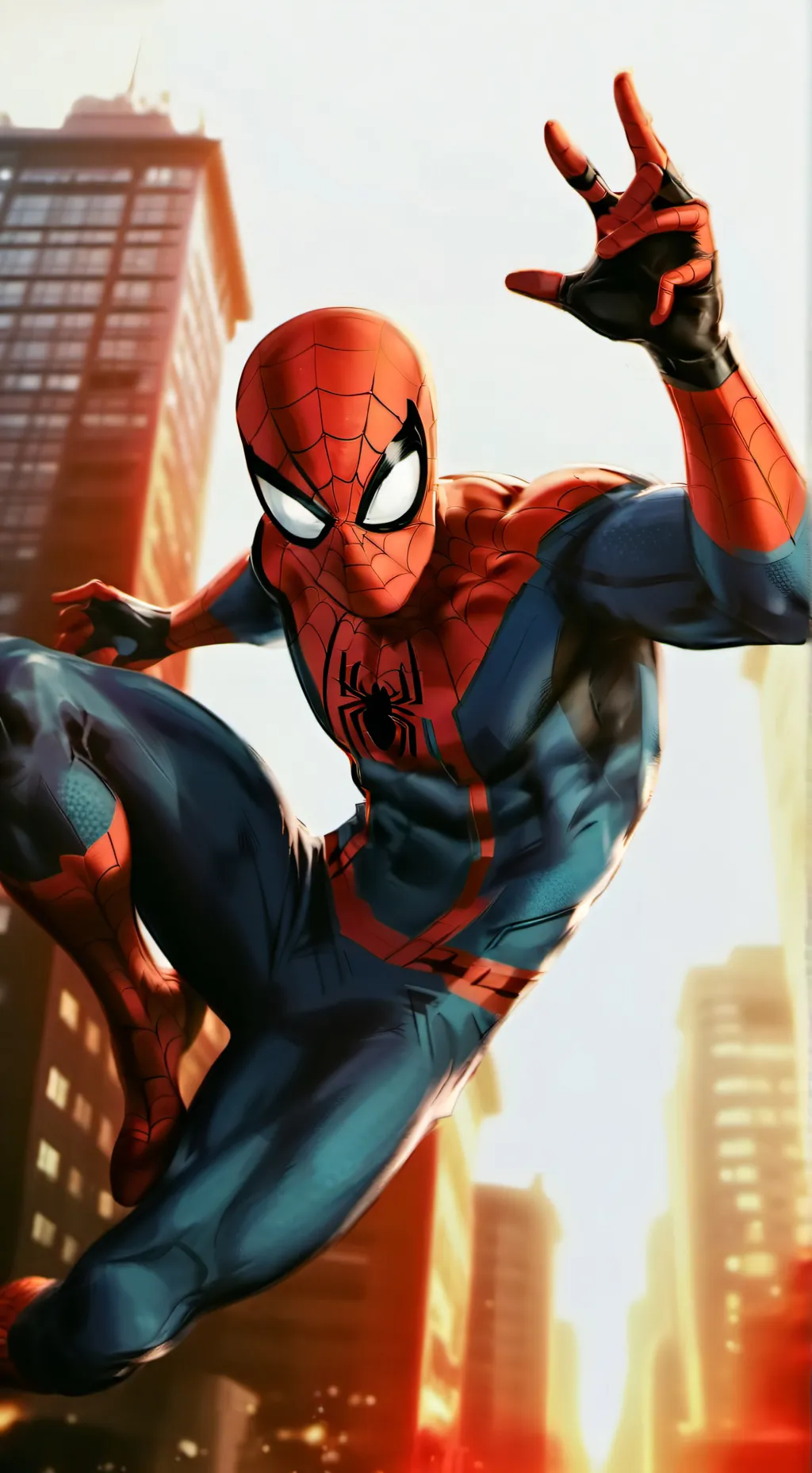 ai character: spiderman background
