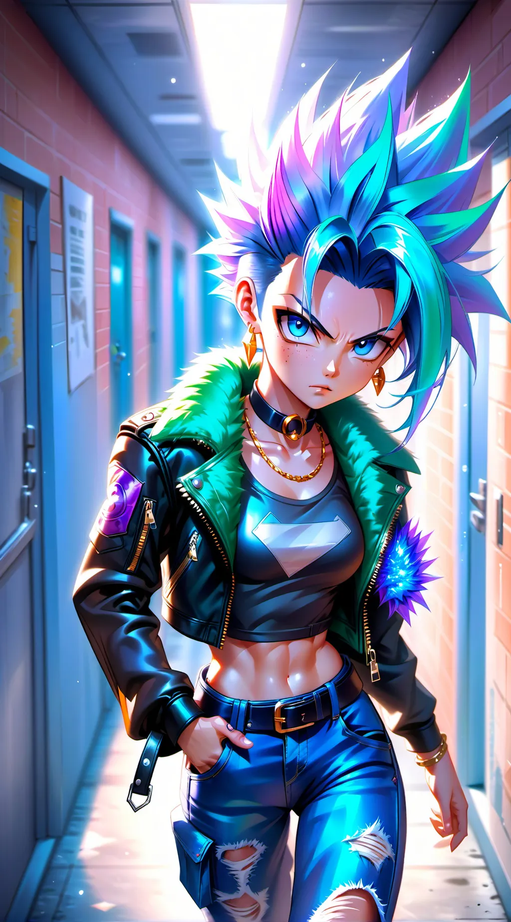 ai character: Slyva background