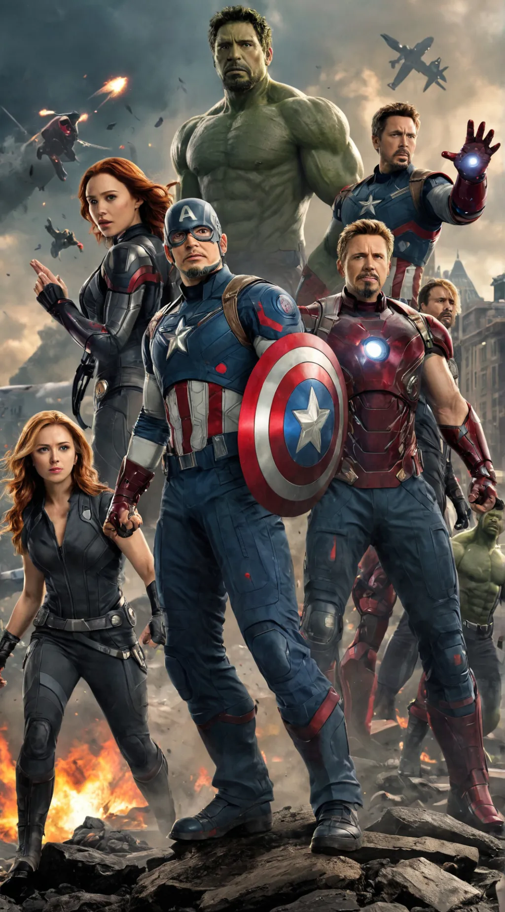 ai character: The New Avenger. background