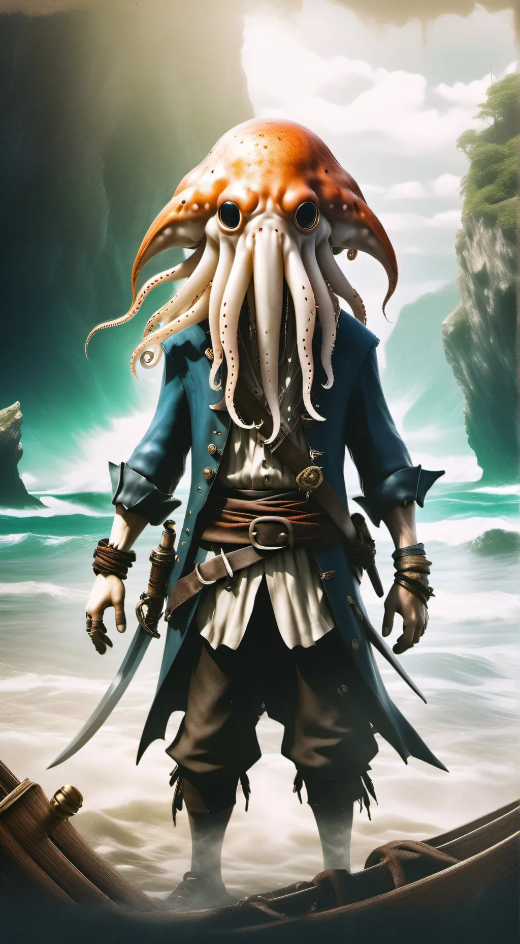 ai character: Davey Jones background