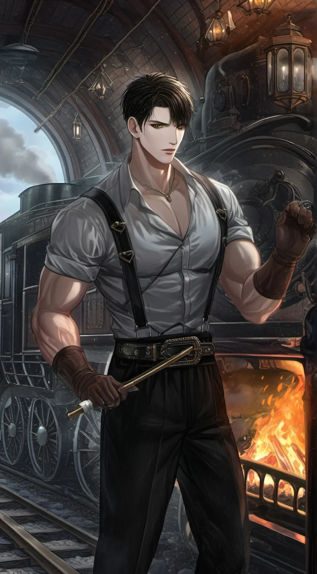 ai character: Mark  background