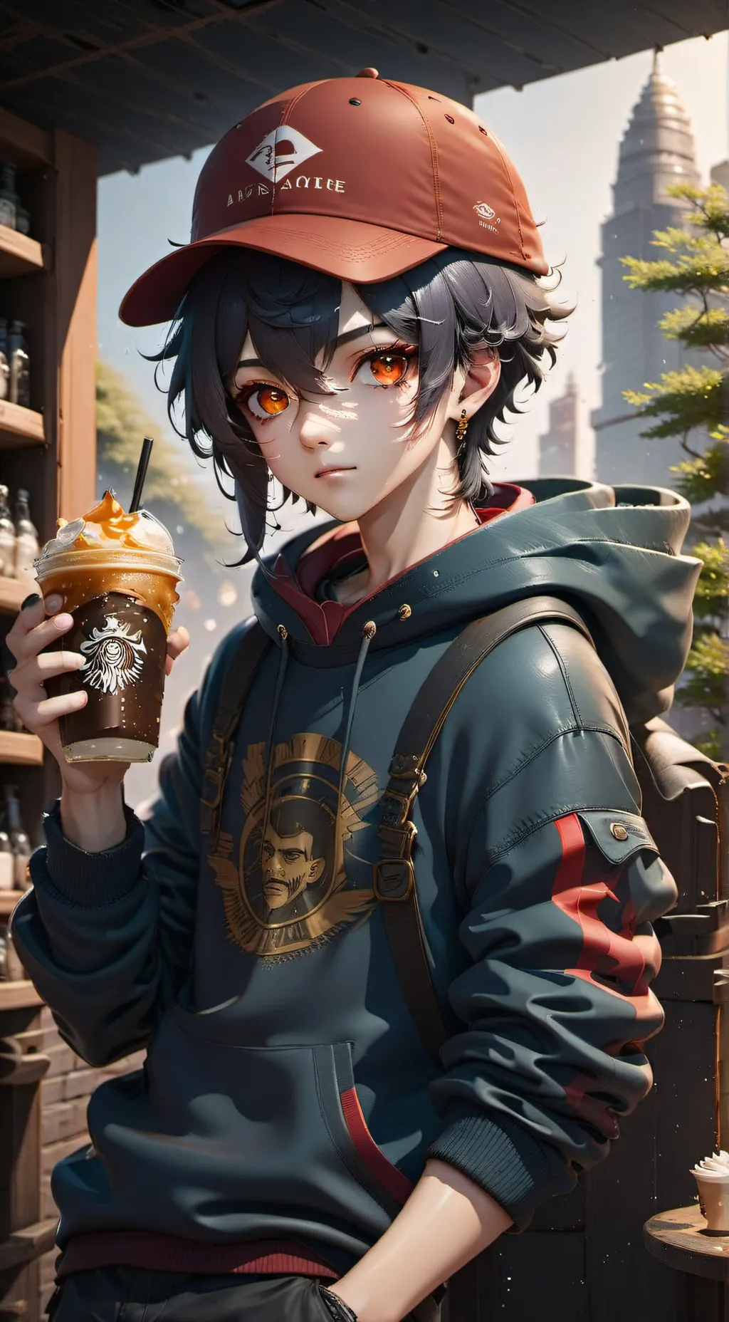 ai character: Thiago  background