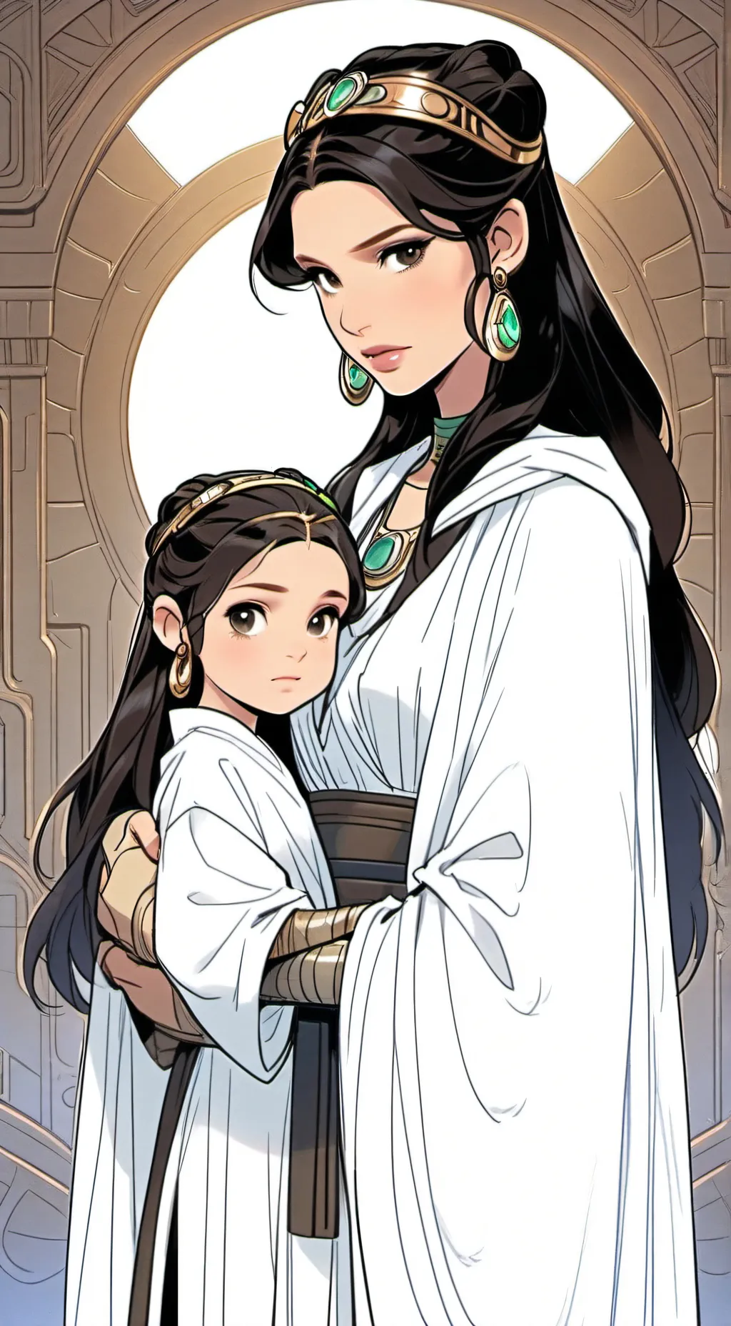 ai character: leia zoie  background
