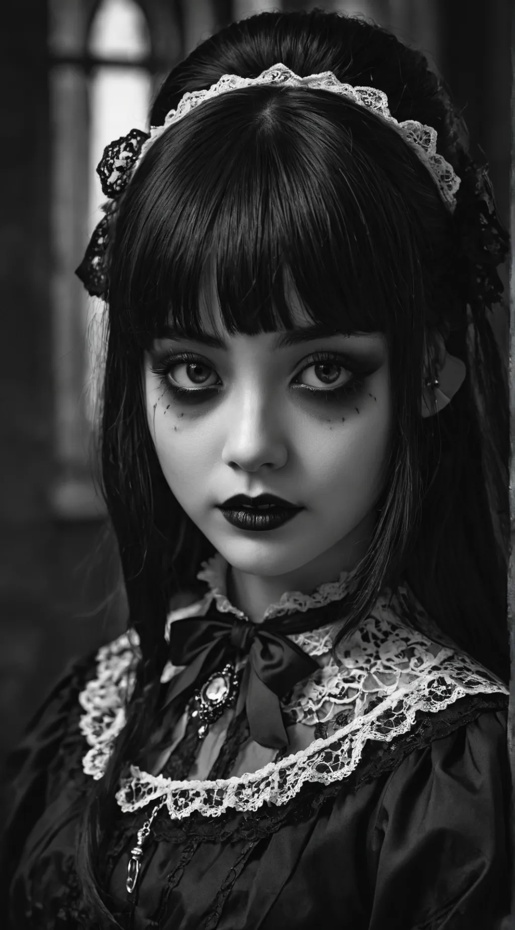 ai character: Wednesday Addams background