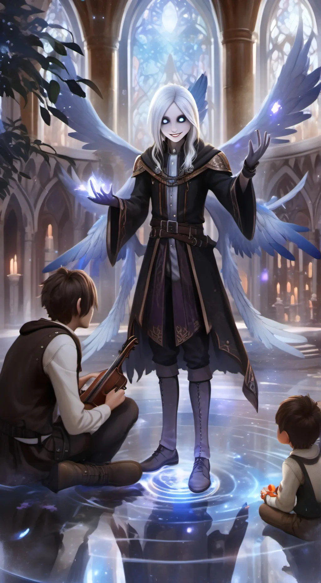 ai character: sans background