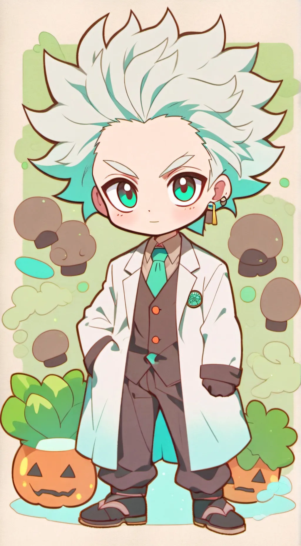 ai character: dr stone  background