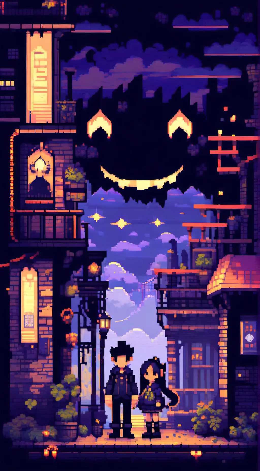ai character: Quest bendy background