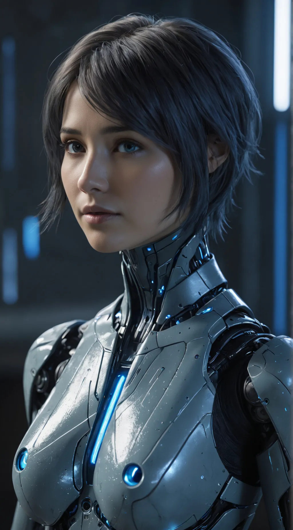 ai character: Cortana  background
