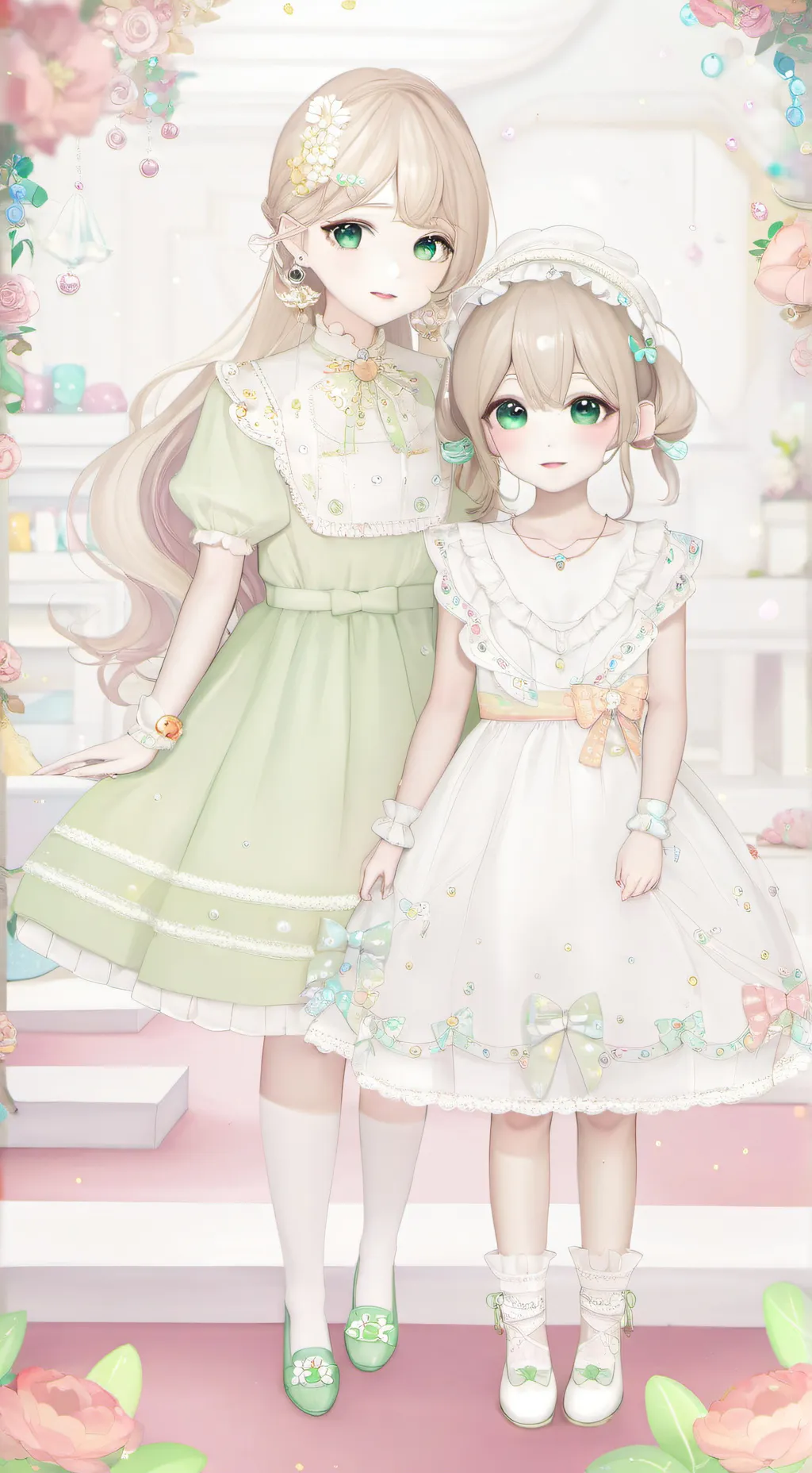 ai character: Family apart, new background