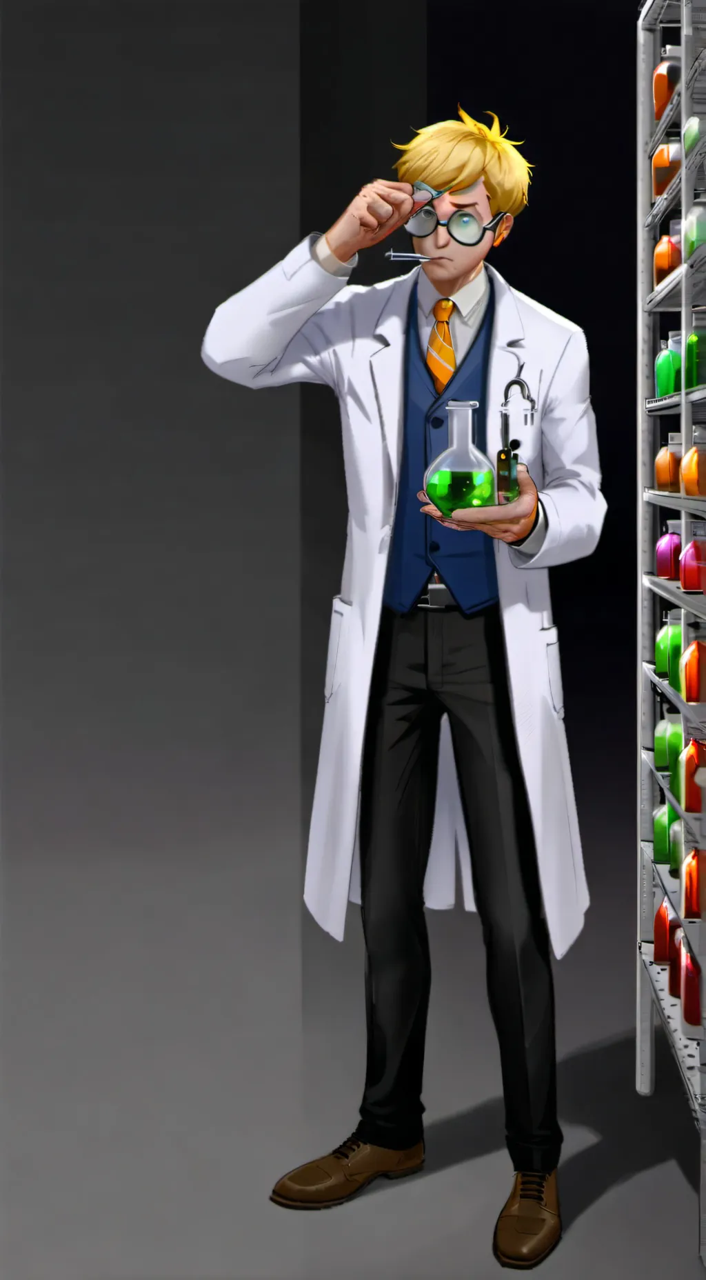 ai character: Mechino background
