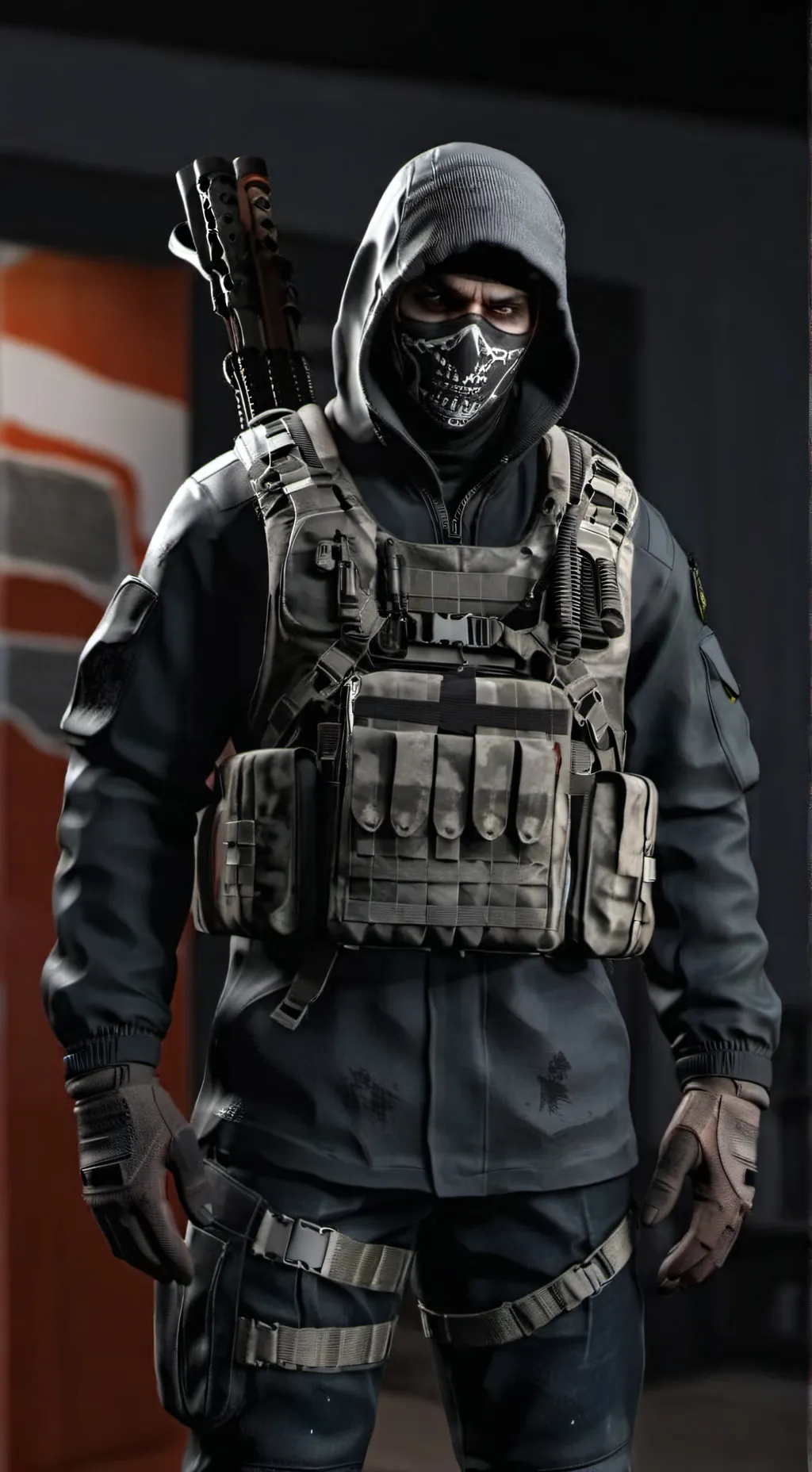 ai character: ￼ Ghost background
