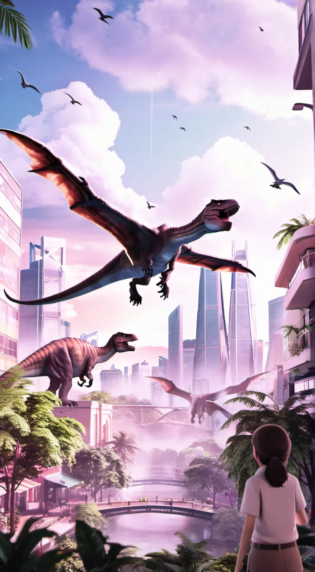ai character: Dinoopia's Dream background