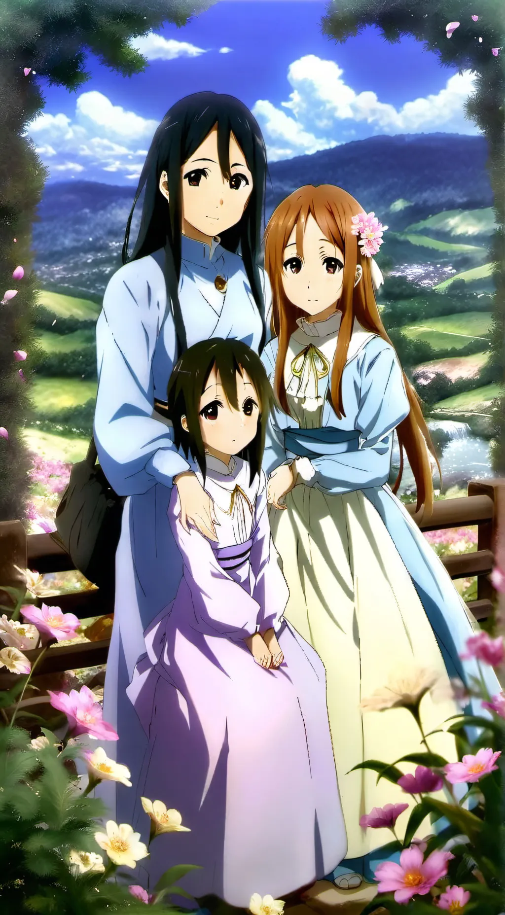 ai character: asuna krito zoie  background