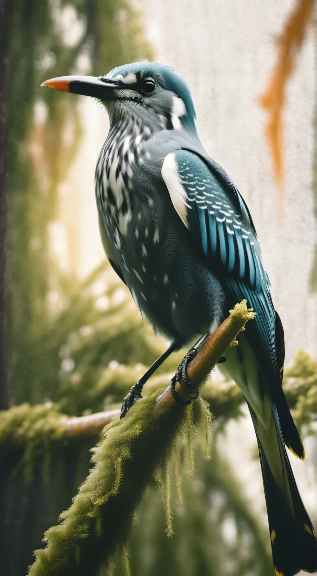 ai character: beija-flor background