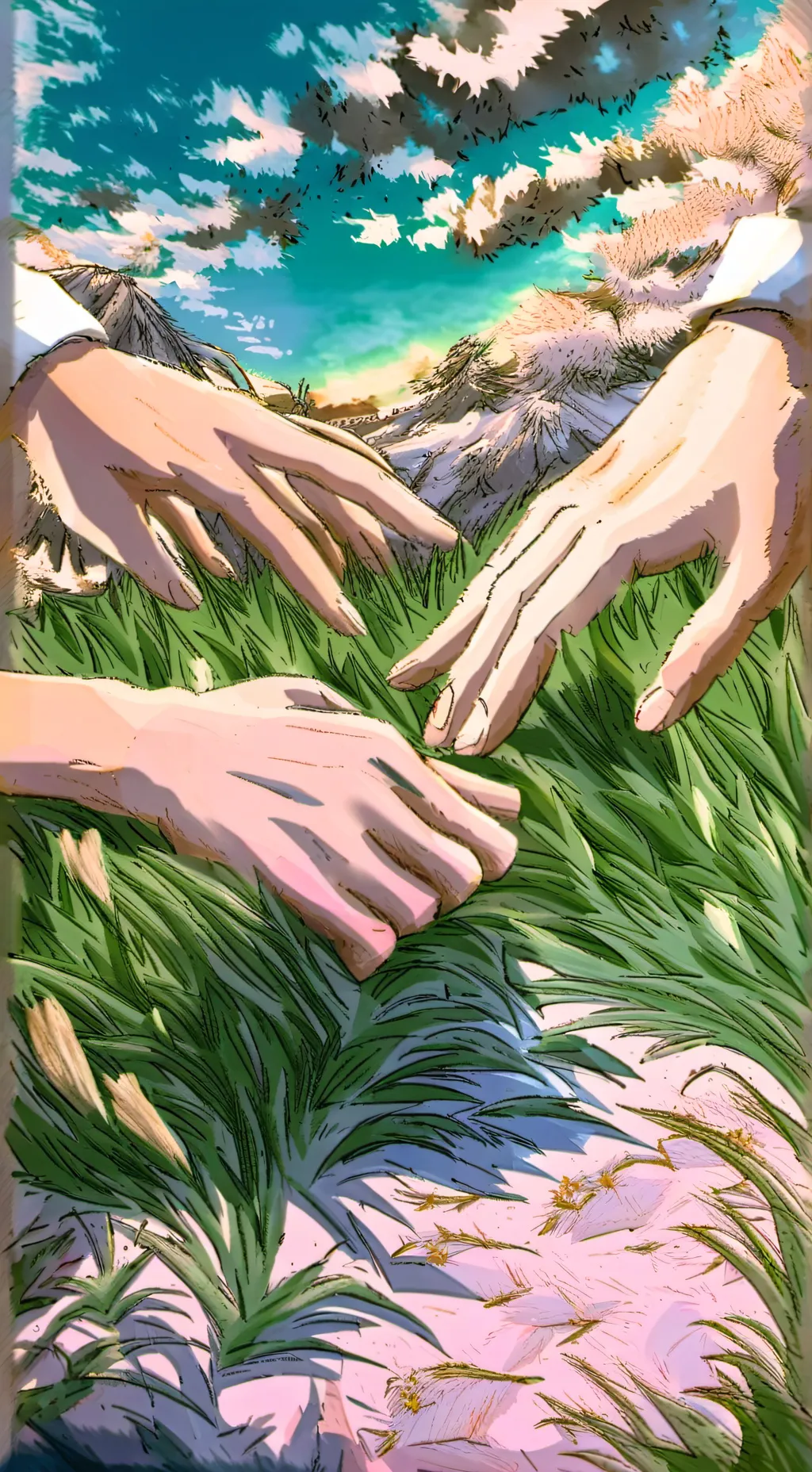 ai character: GRASS background