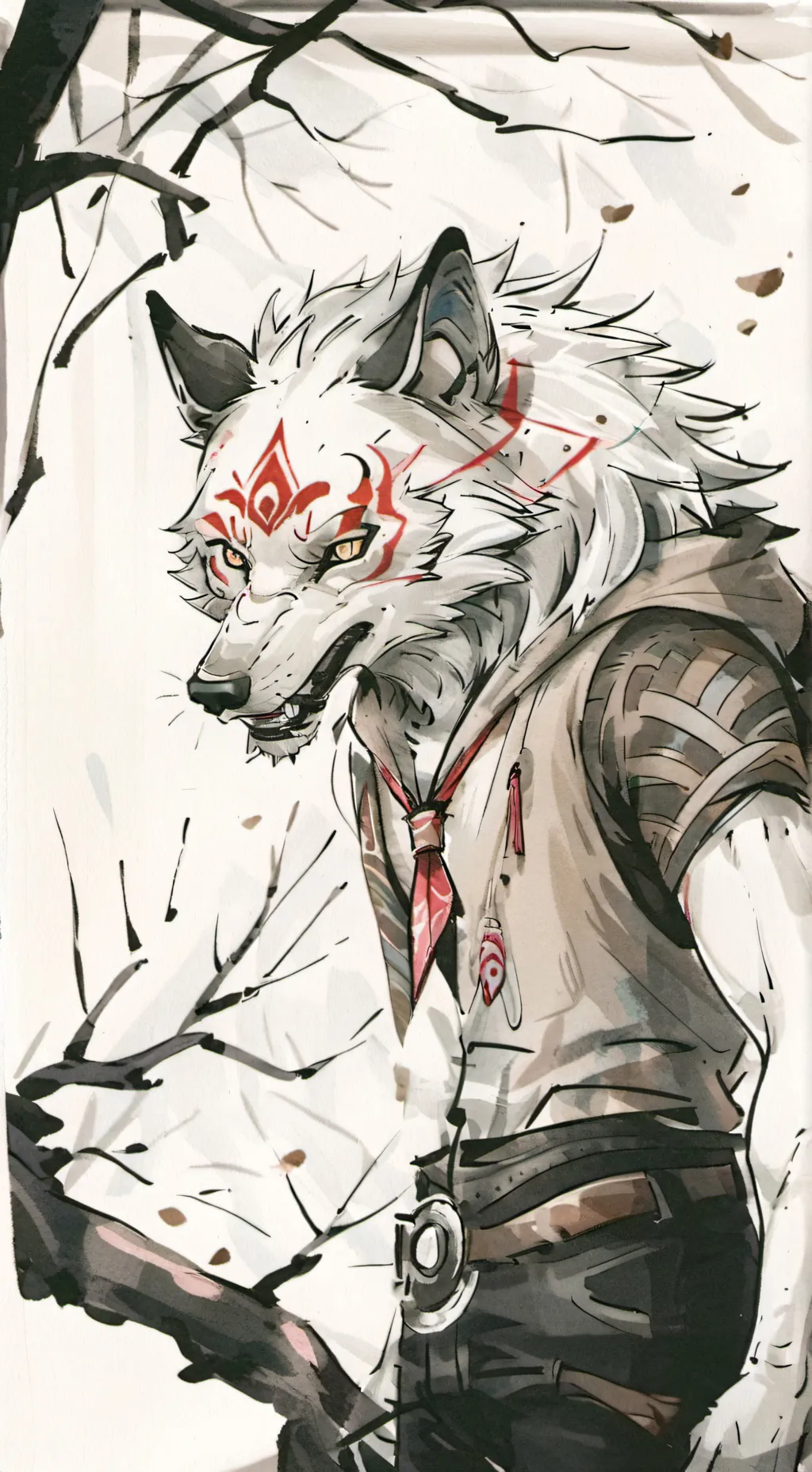 ai character: werewolf background