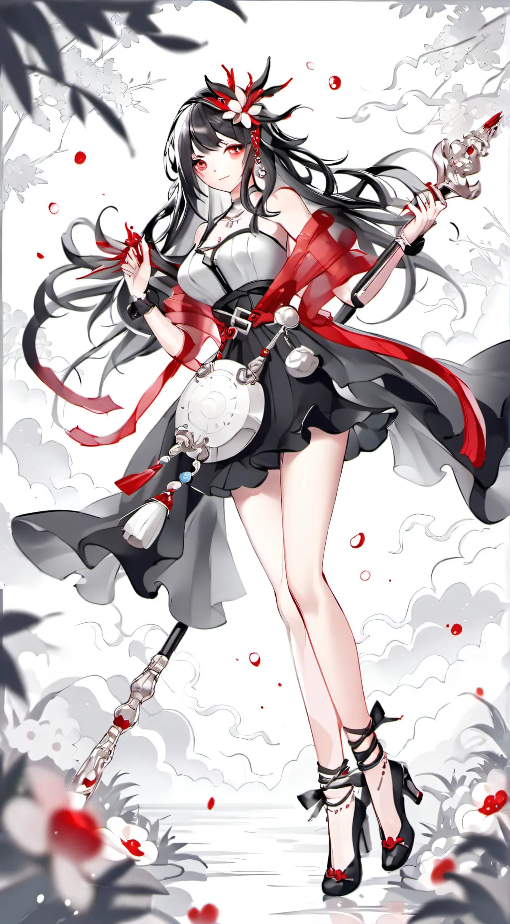 ai character: Sexy girl background