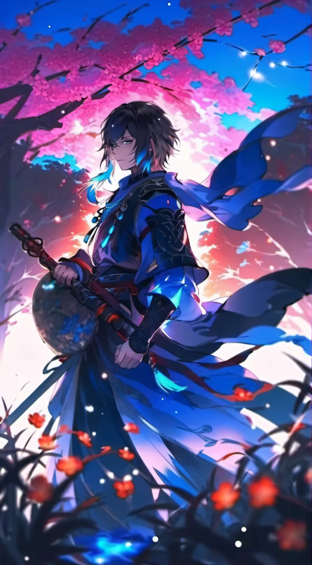 ai character: Giyuu + demonio background