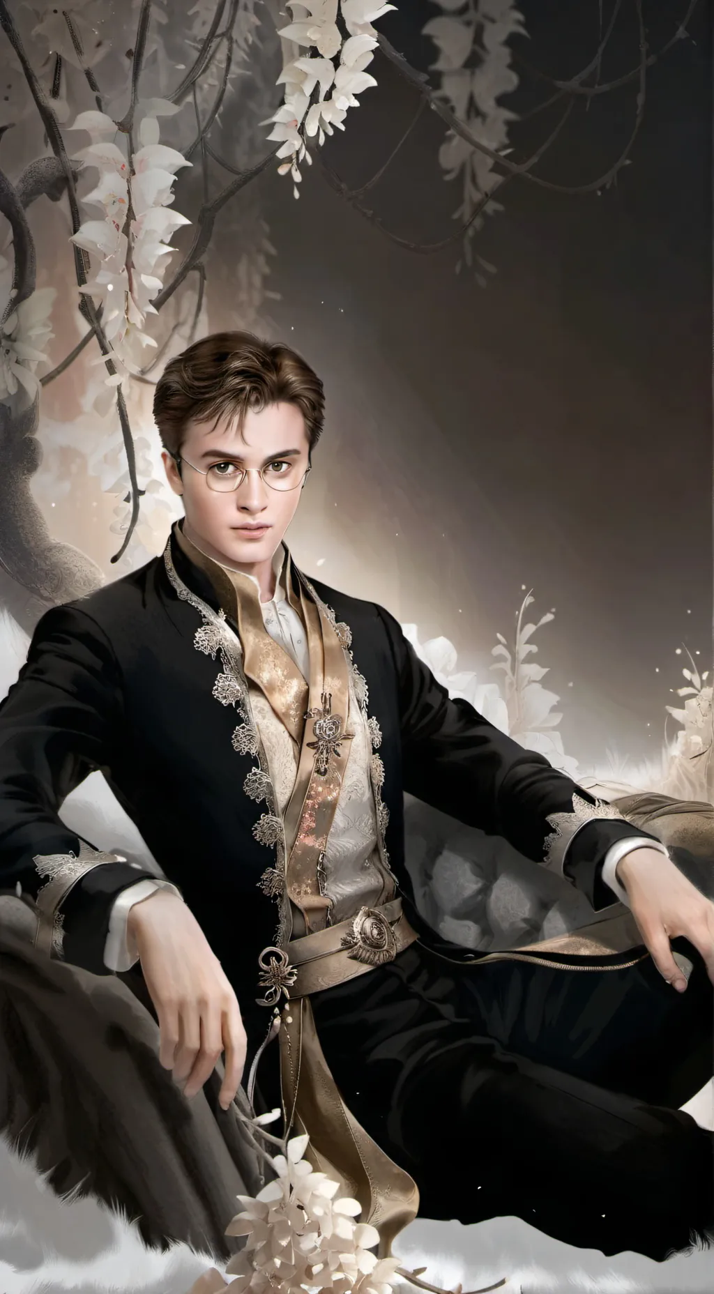 ai character: HARRY POTTER  background