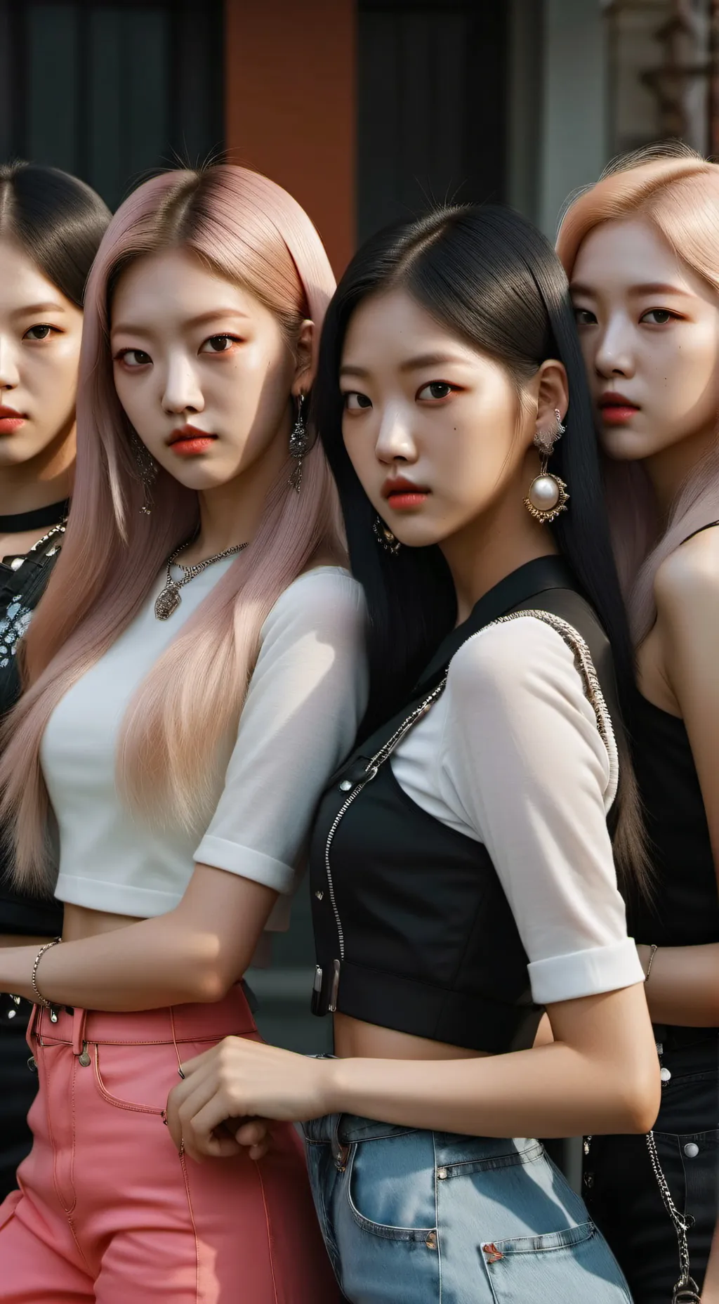 ai character: blackpink life background