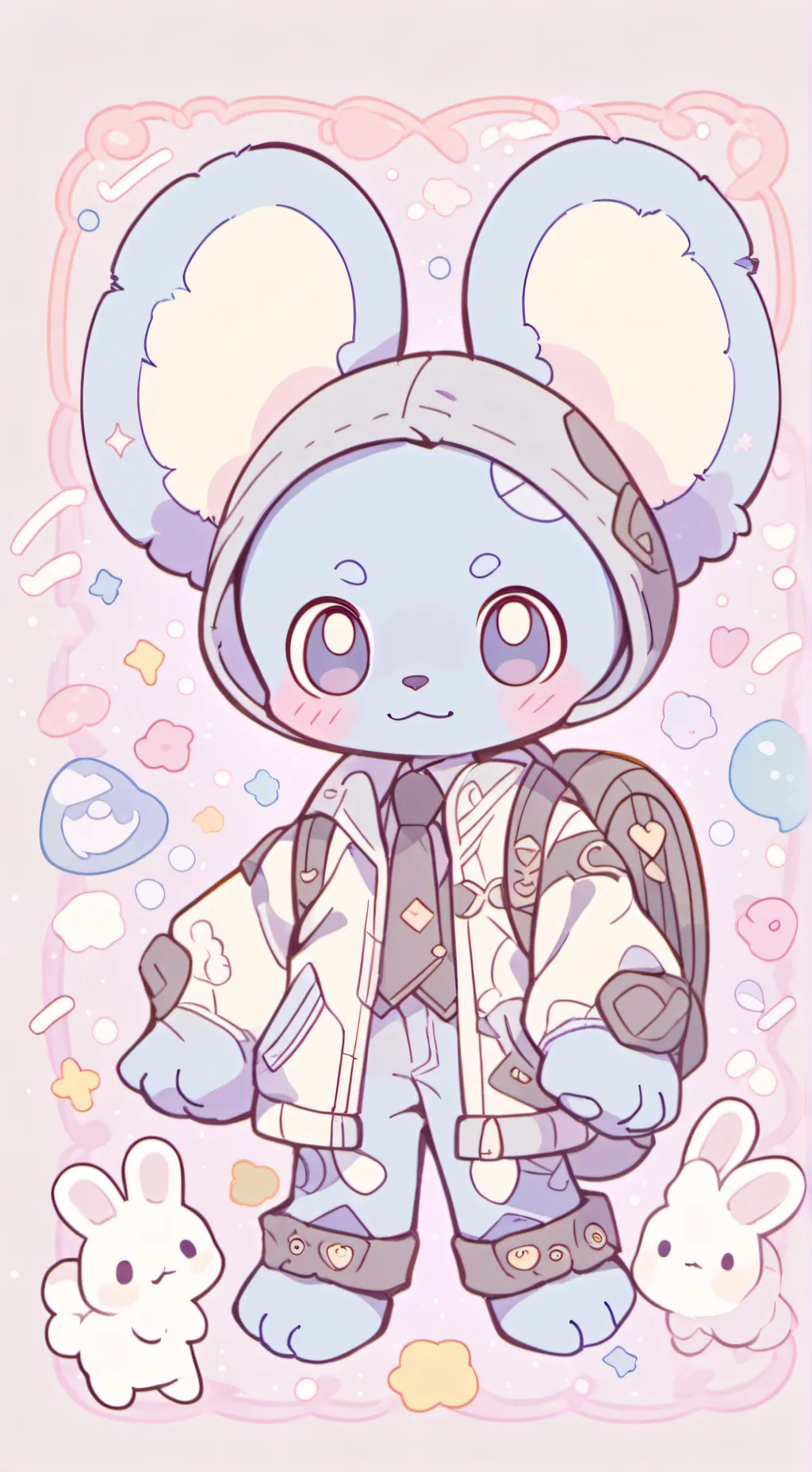 ai character: Stitch! background
