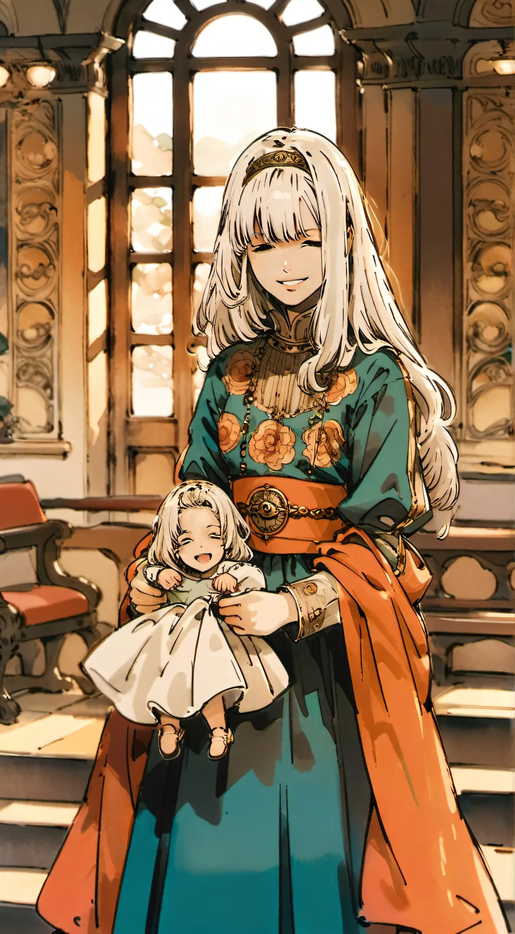 ai character: Рени  background