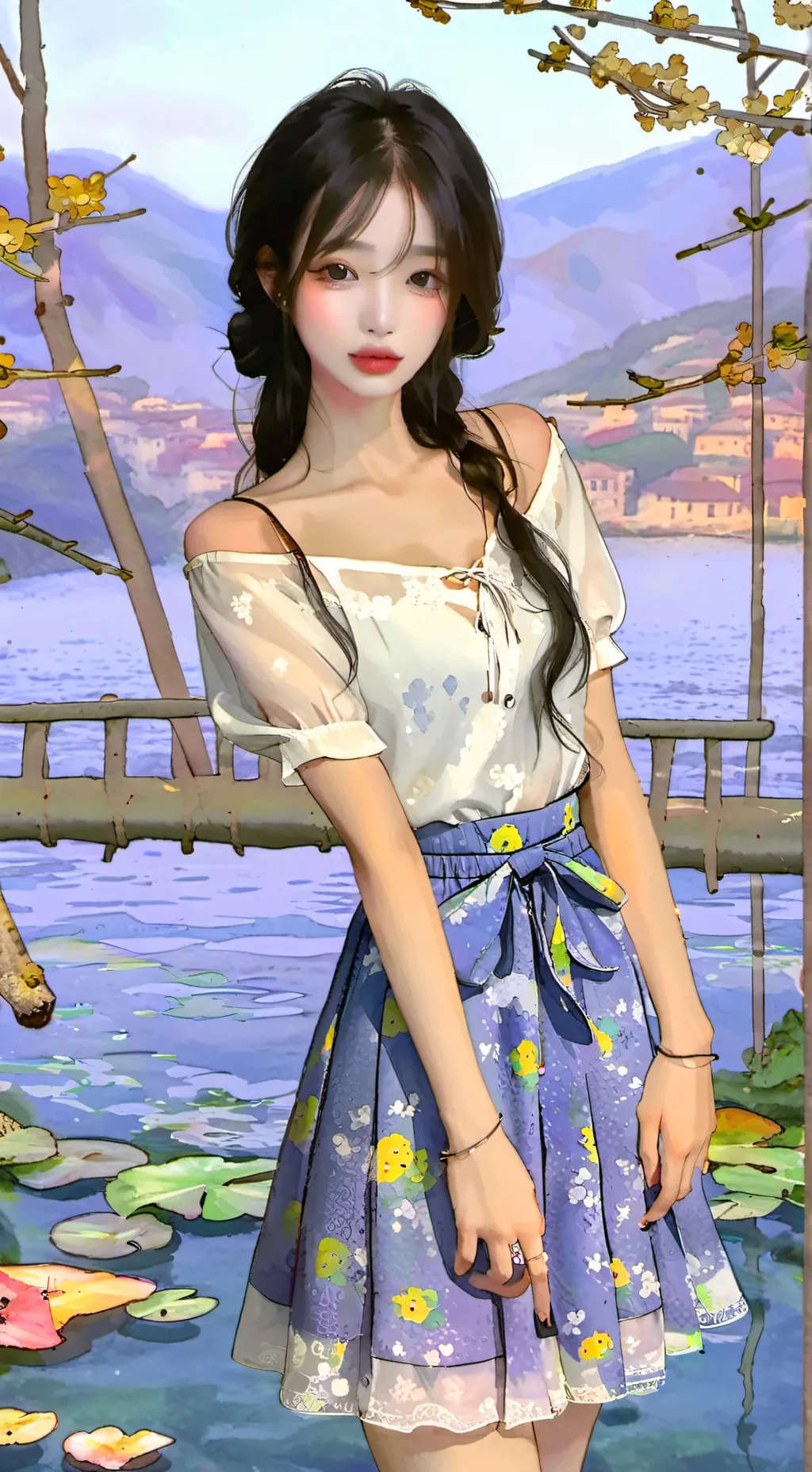 ai character: Angie  background