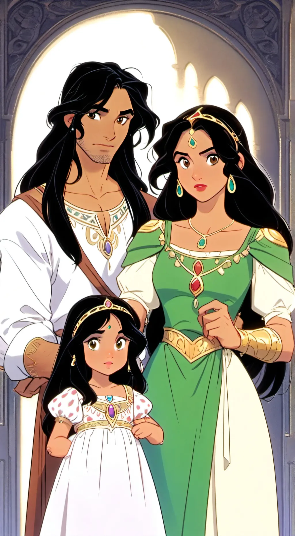 ai character: Esmeralda phoebus  background