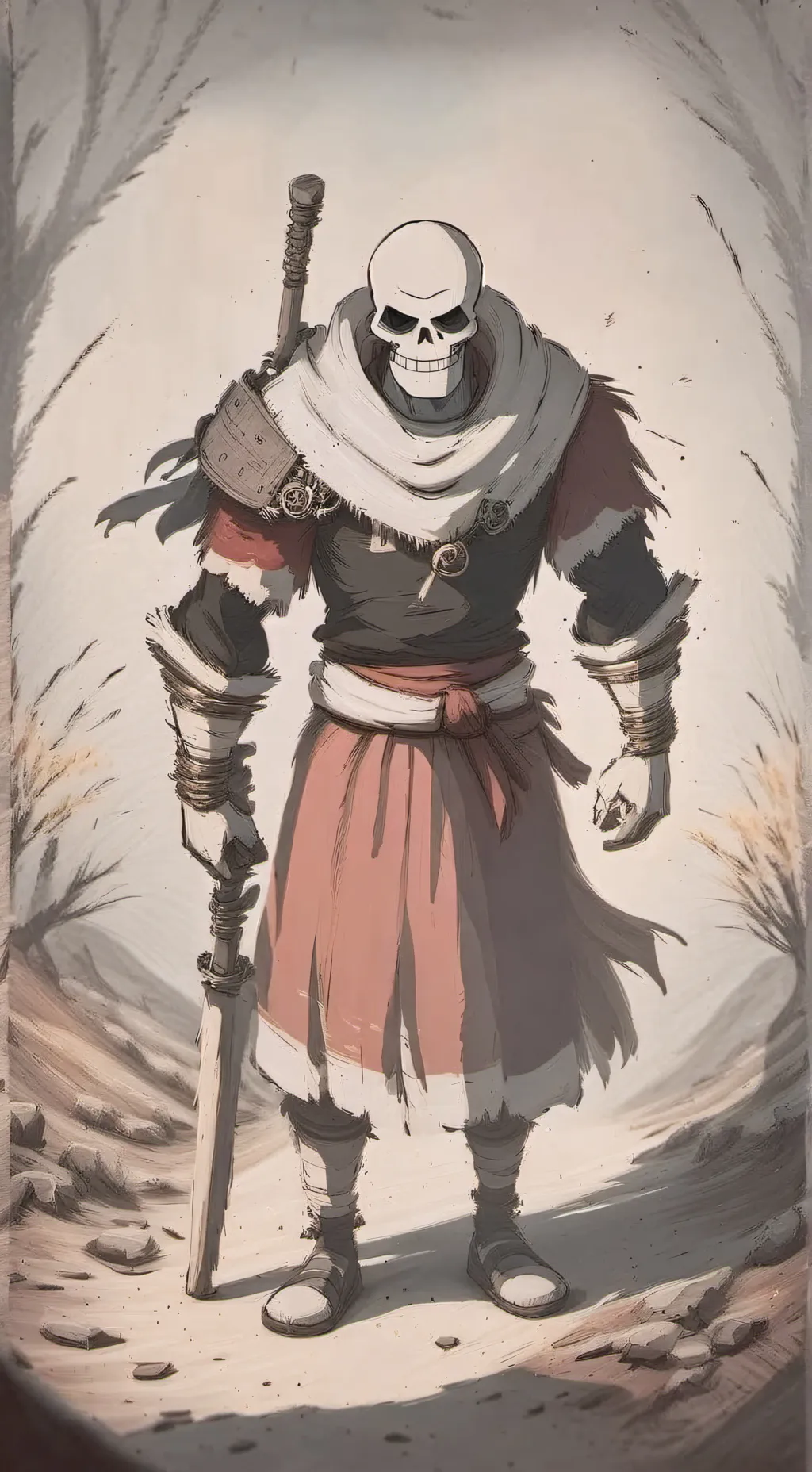 ai character: sans(angry) background