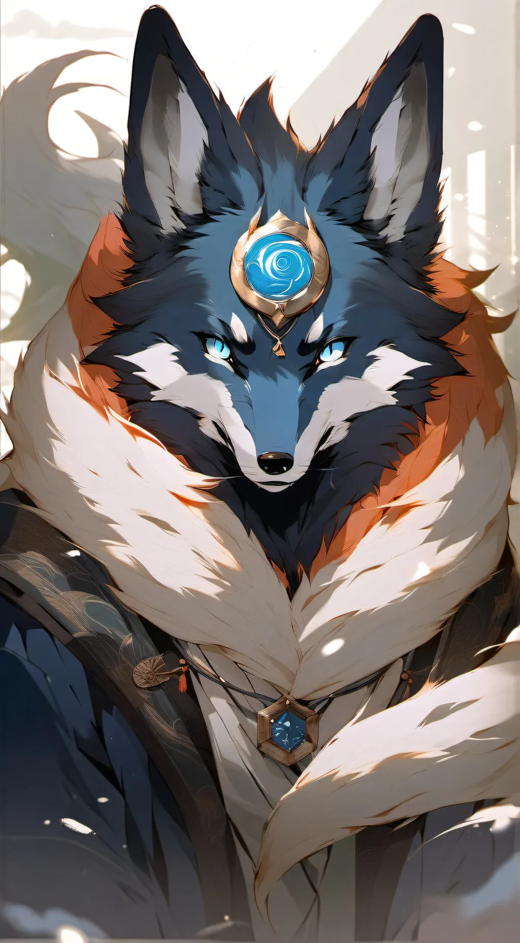 ai character: Kitsune background