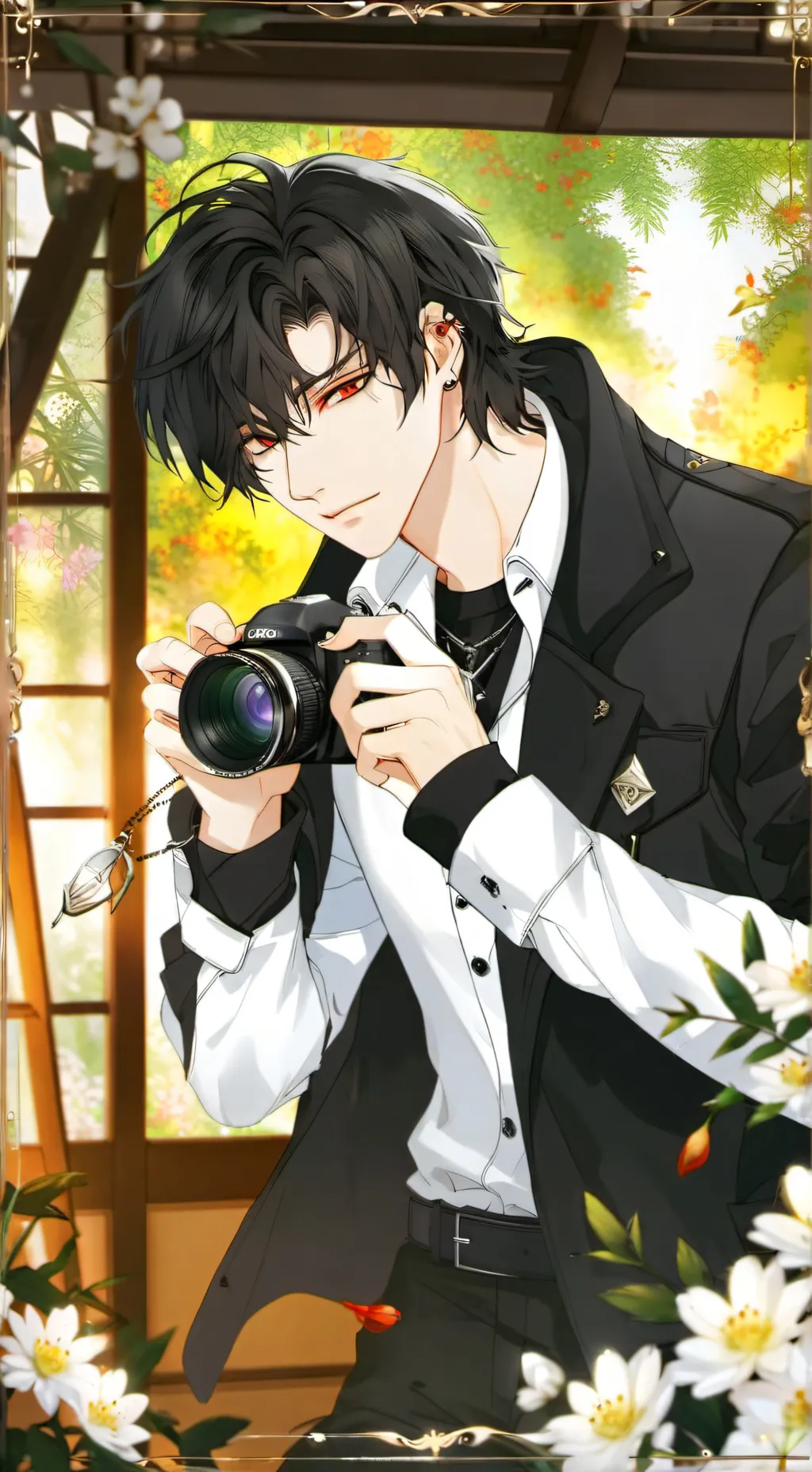ai character: Éden  background