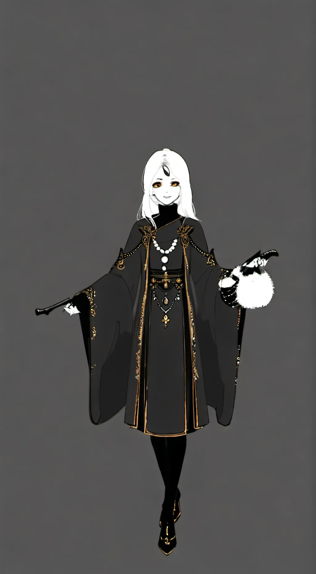 ai character: Smiling girl background