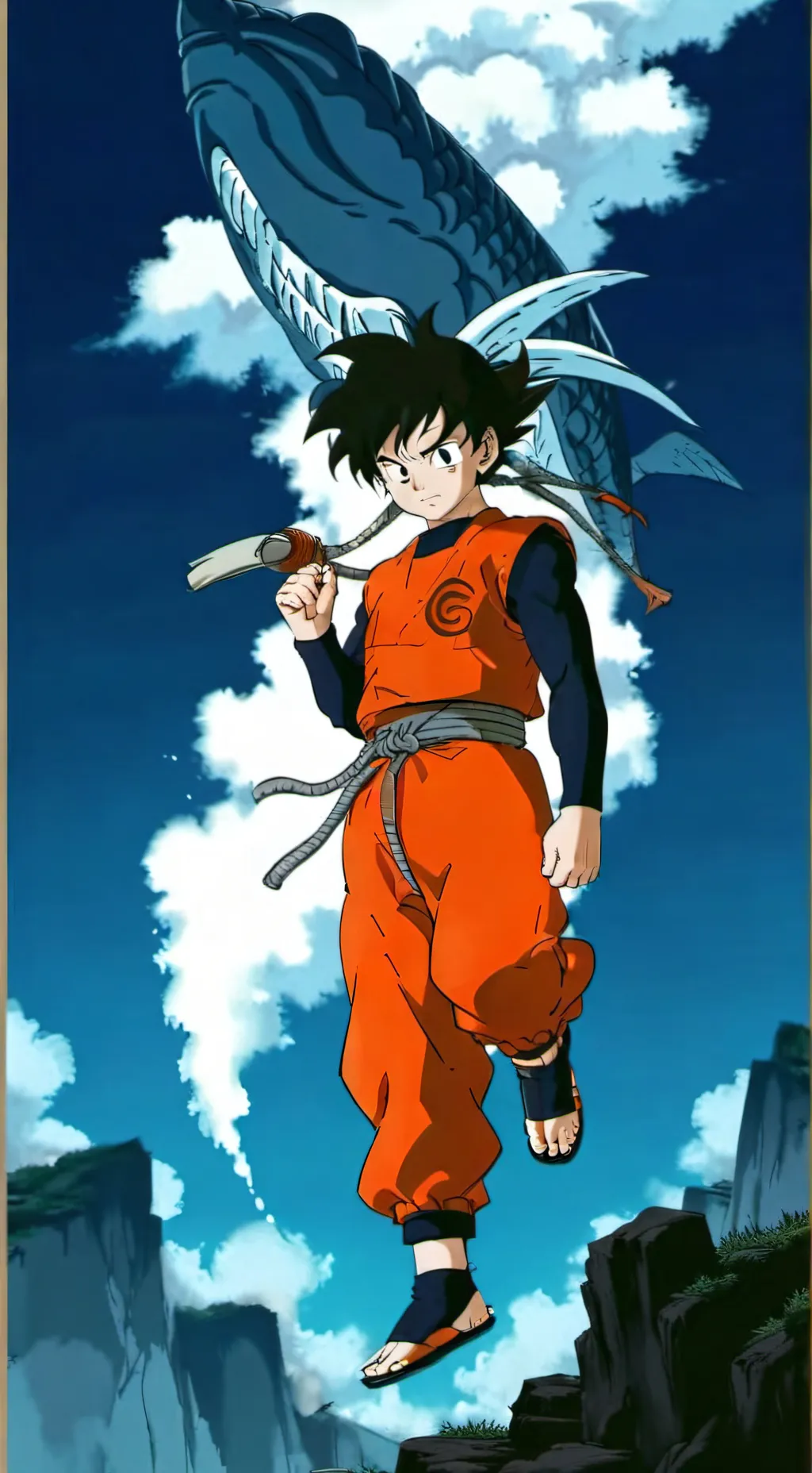 ai character: son goku background