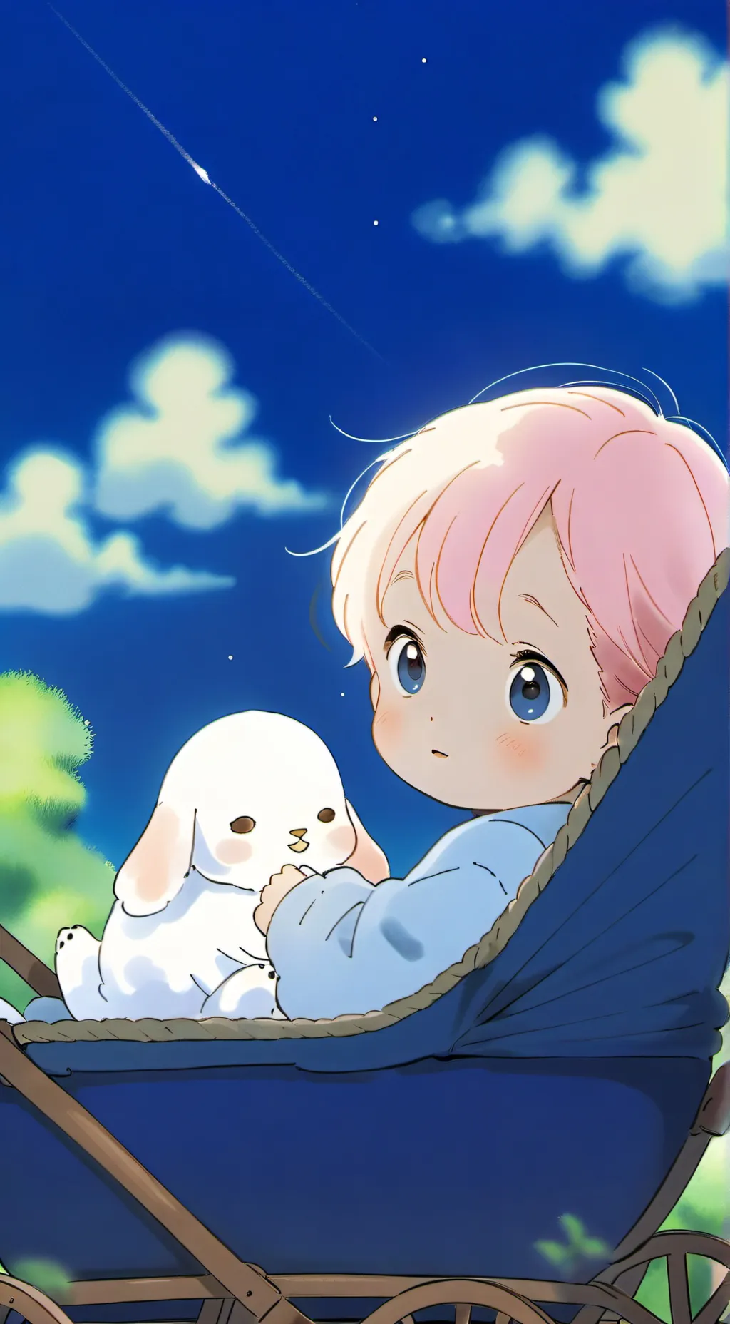 ai character: niña de la calle background