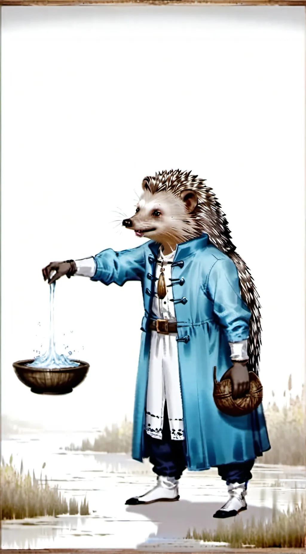ai character: carl has water background