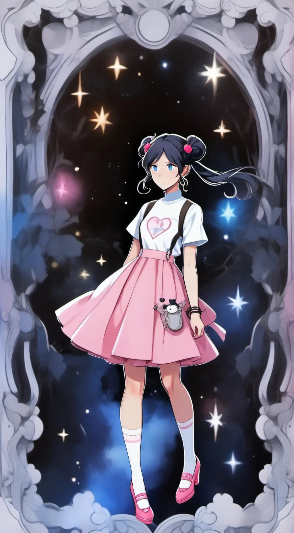 ai character: Marinette Dupain-c background