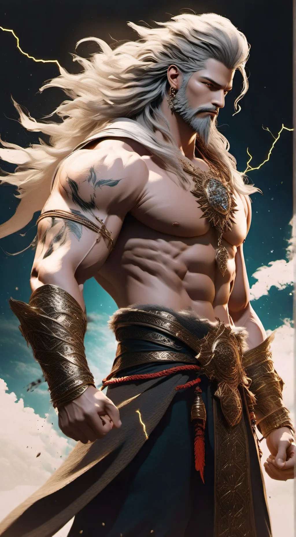ai character: Zeus background