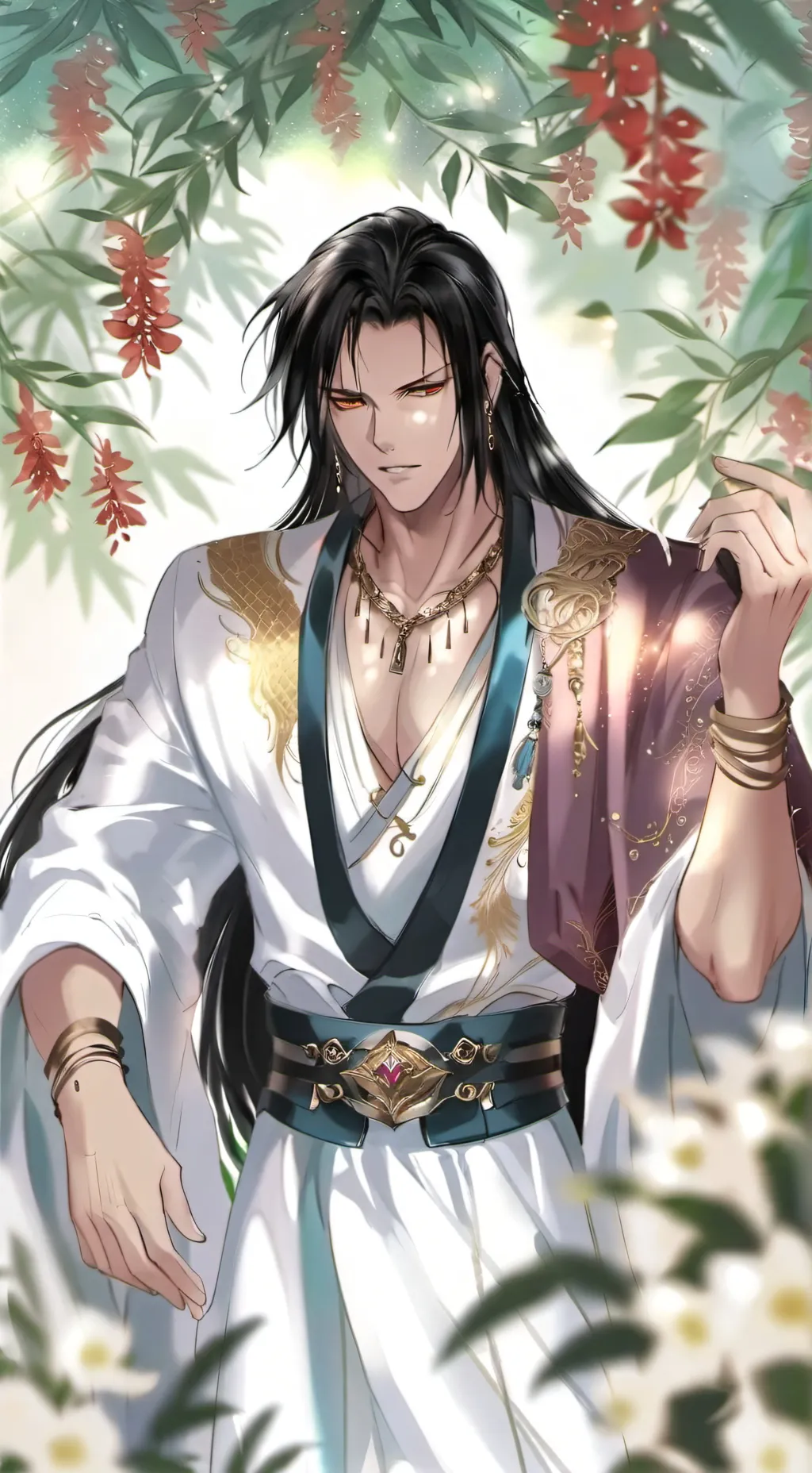 ai character: Suguru getou background
