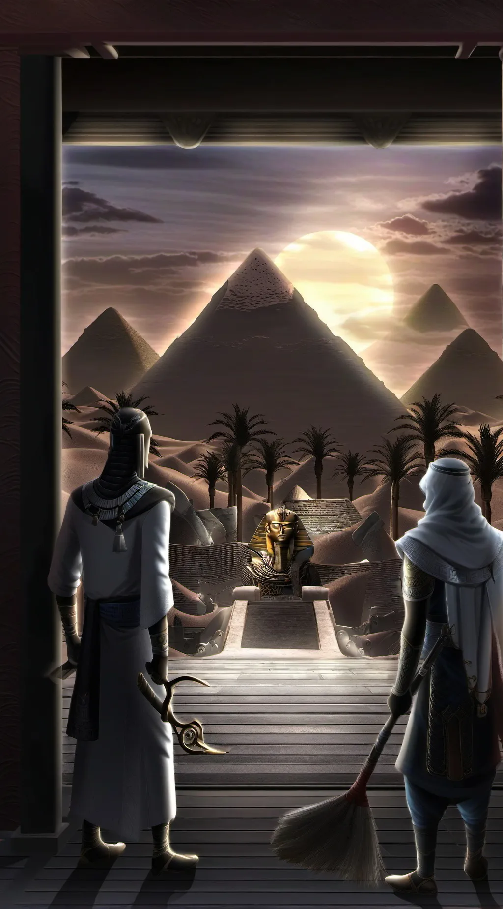 ai character: Egypt background