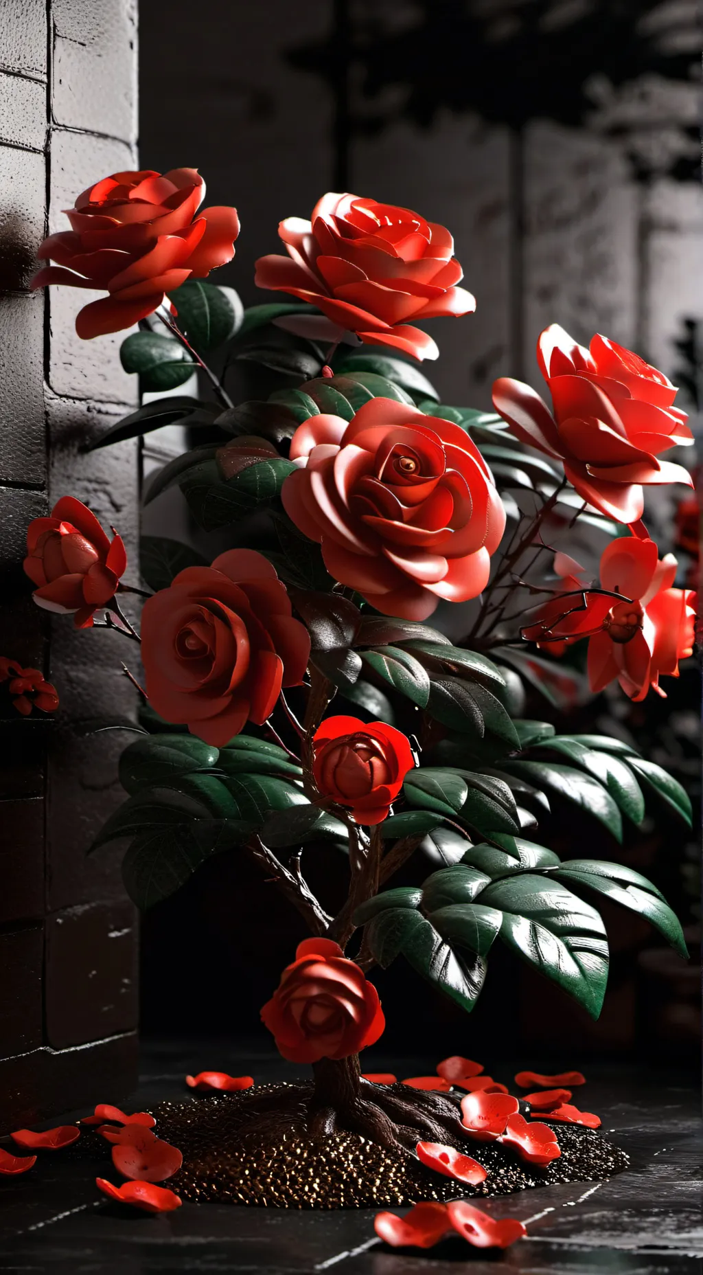 ai character: Mha rose bush PT2! background