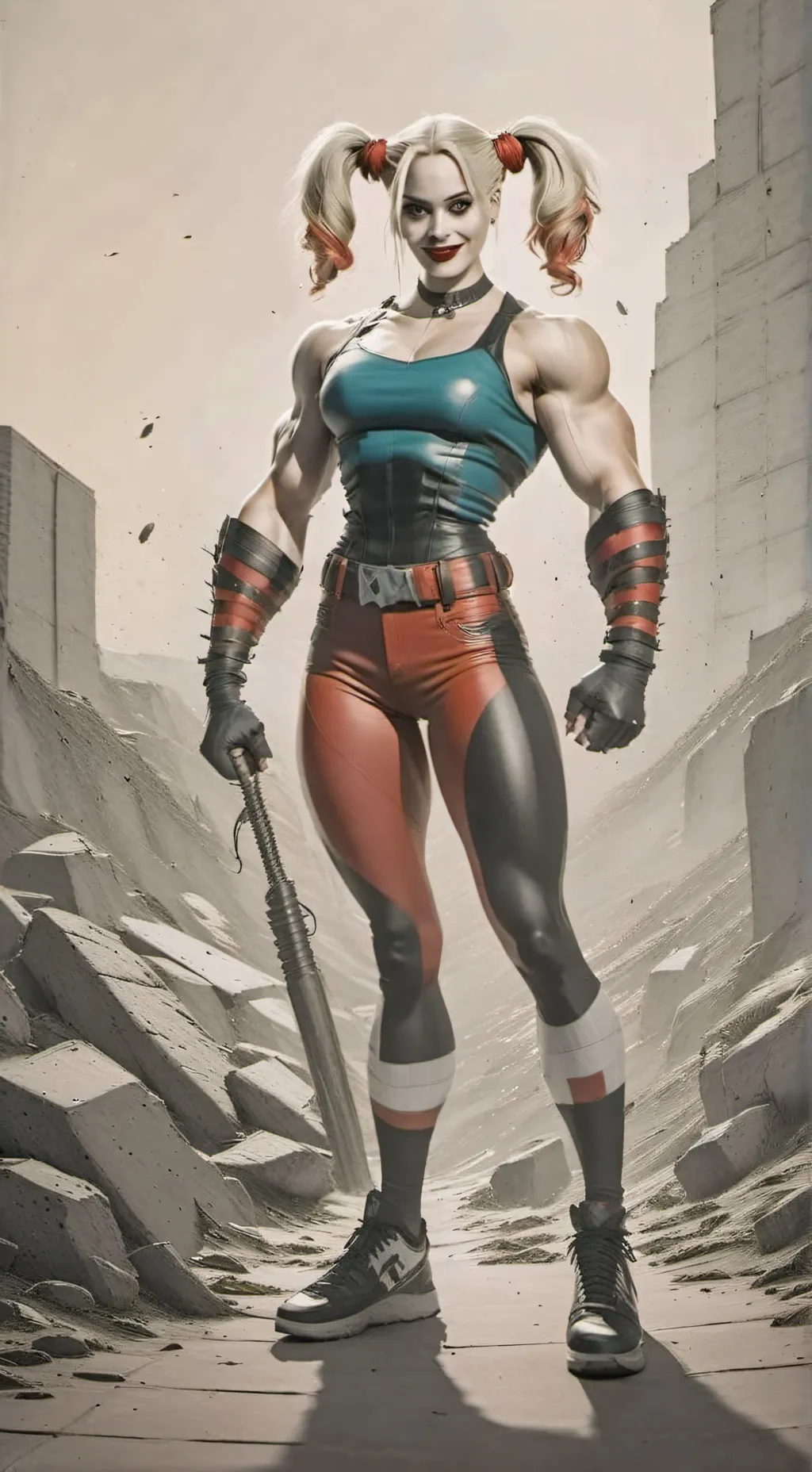 ai character: harley quinn  background