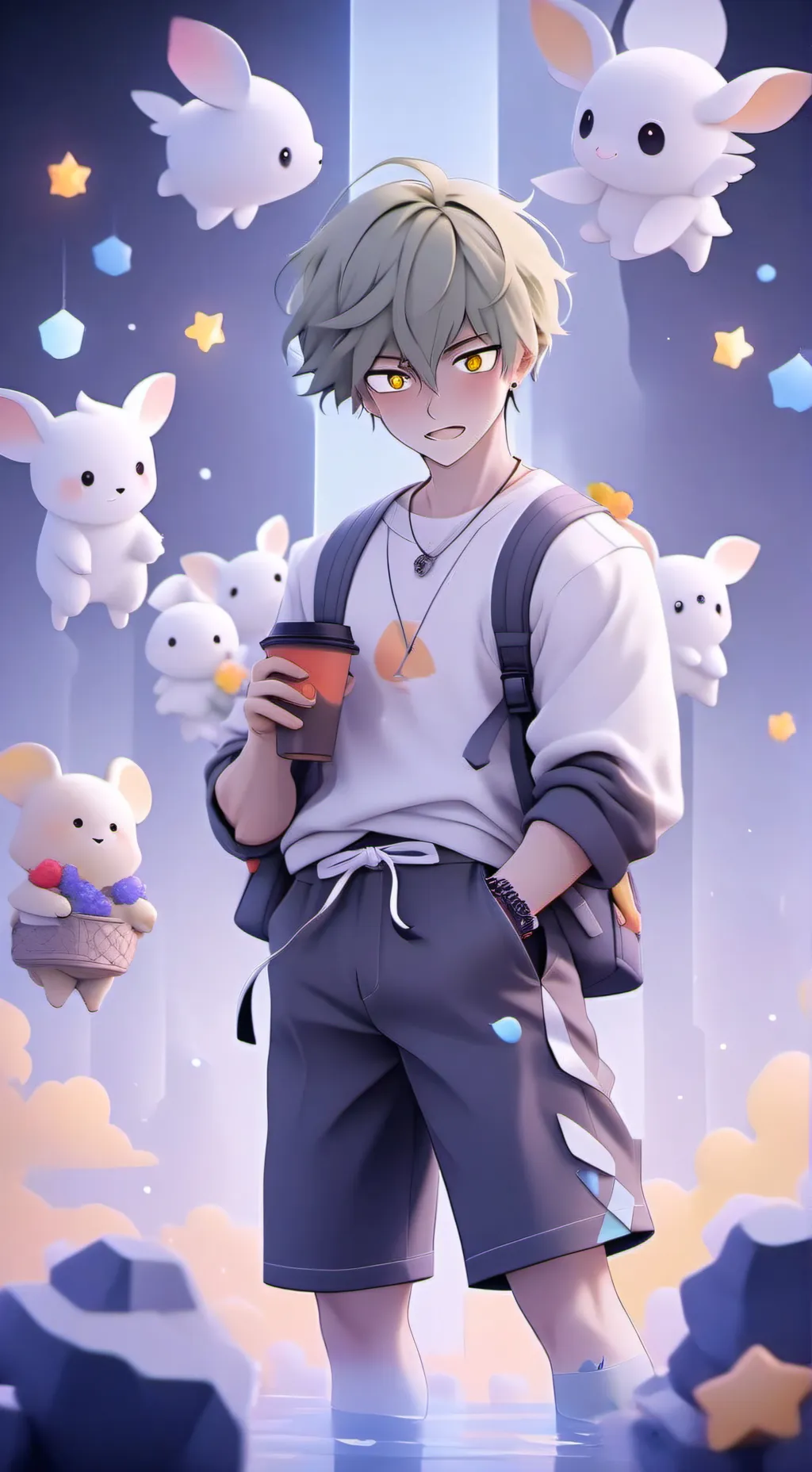 ai character: BAKUGO CHEATER background