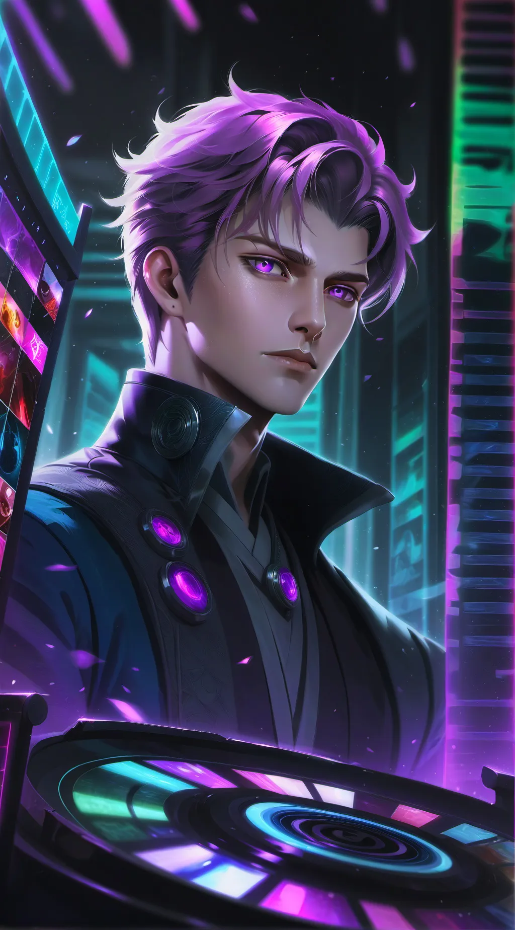 ai character: Kaito Ravenswood background