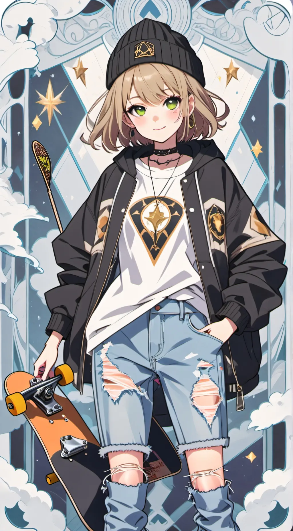 ai character: Ashley background