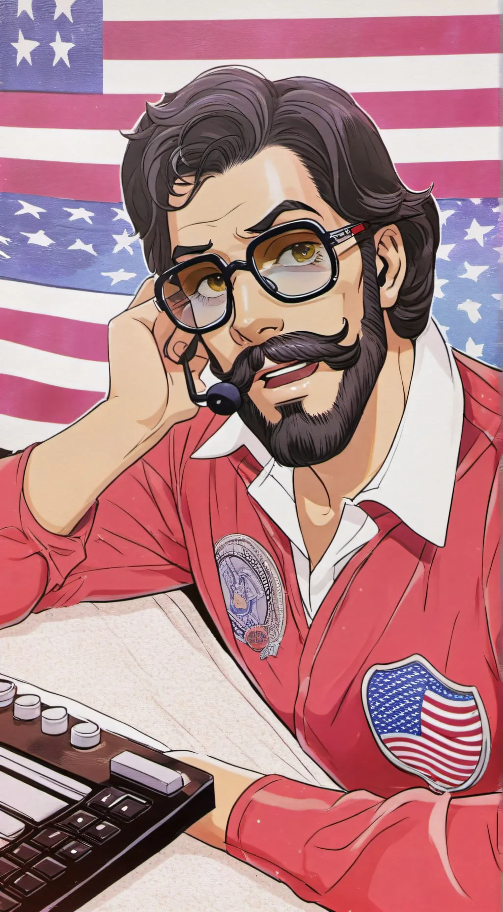 ai character: paitrolll kekeke background